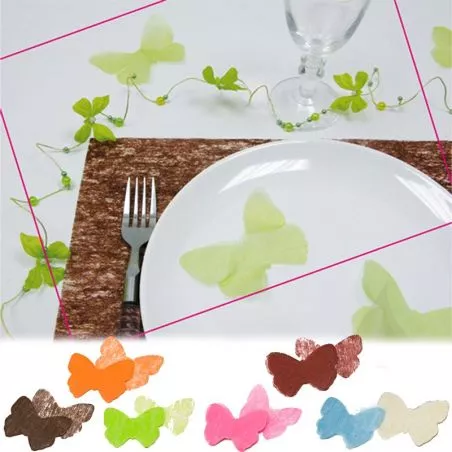 Confettis papillons intissé x 36 Confettis papillons intissé x 36