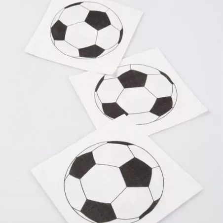 Serviette de table " Foot " X20 Serviette de table " Foot " X20