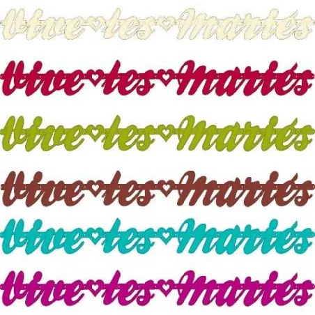 Guirlande design "Vive les mariés" Guirlande design "Vive les mariés"