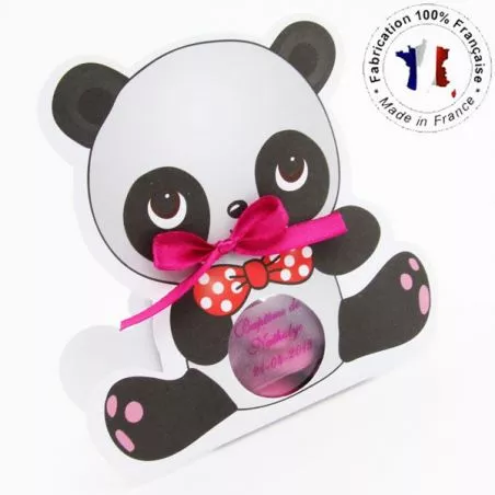 Boîte dragée carton Panda X10 Boîte dragée carton Panda X10