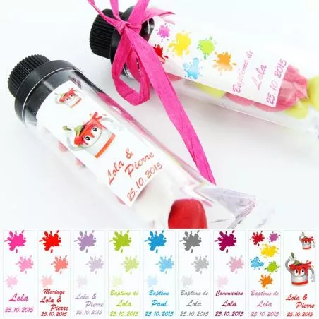 Etiquettes dragées autocollante sticker - Peinture X27 Etiquettes dragées autocollante sticker - Peinture X27