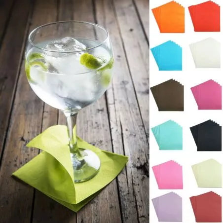 Serviette cocktail pas cher 40piéces Serviette cocktail pas cher 40piéces