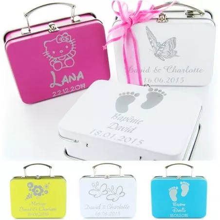 Valise dragées personnalisée Valise dragées personnalisée