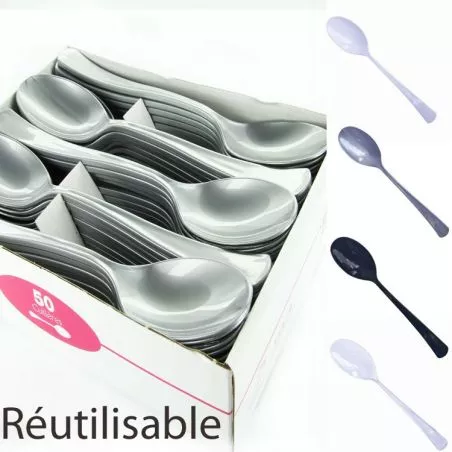 Cuillère plastique jetable X50 Cuillère plastique jetable X50