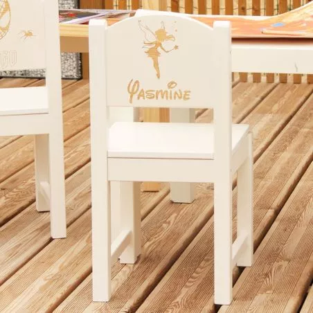 Chaise enfant personnalisée - Fée Chaise enfant personnalisée - Fée