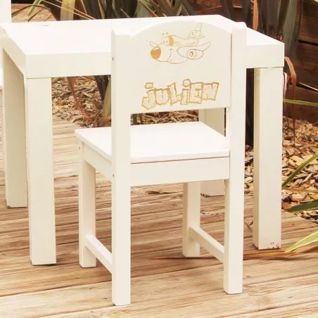 Chaise enfant personnalisée - Avion Chaise enfant personnalisée - Avion