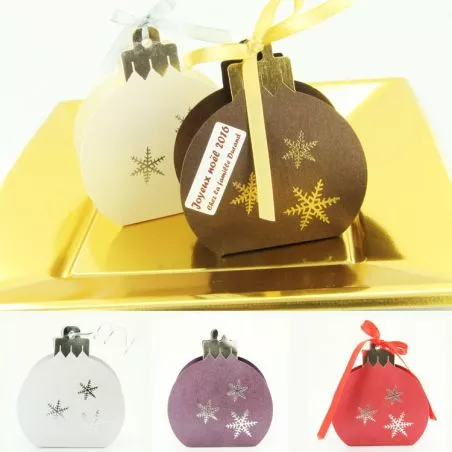 Boite chocolat de noël - Boule sapin de NOËL (les 6) Boite chocolat de noël - Boule sapin de NOËL (les 6)