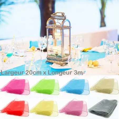 Chemin de table ruban 20cm x 3métres Chemin de table ruban 20cm x 3métres