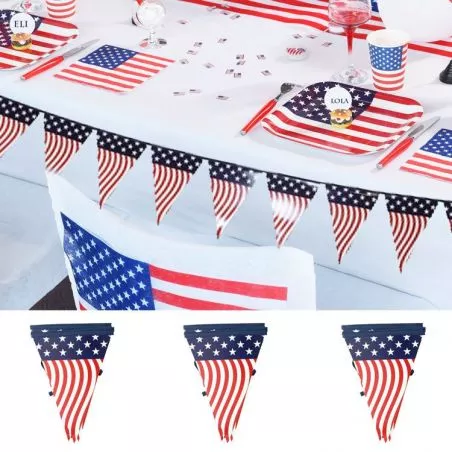 Banderole fanion USA 3m Banderole fanion USA 3m