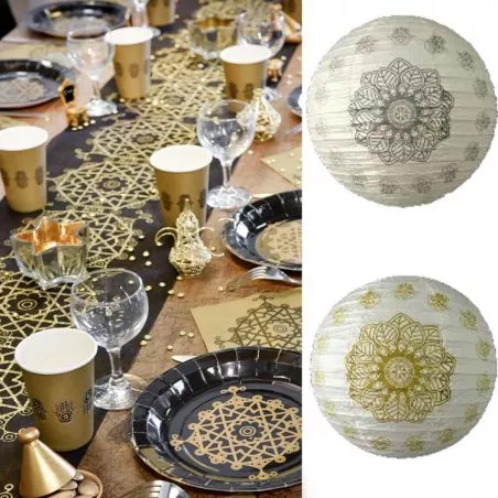 Lampion décoration Oriental Ø 30cm (lot de 2) Lampion décoration Oriental Ø 30cm (lot de 2)