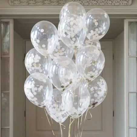 Ballons transparent à confettie 30cm Ballons transparent à confettie 30cm
