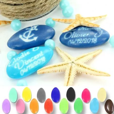 Dragées theme Mer personnalisées - Ancre bateau Dragées theme Mer personnalisées - Ancre bateau