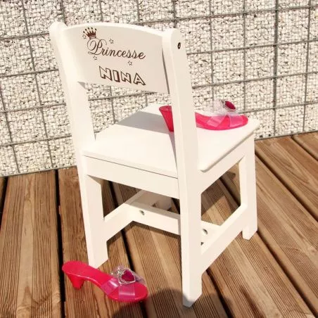 Chaise enfant personnalisée - Princesse Chaise enfant personnalisée - Princesse