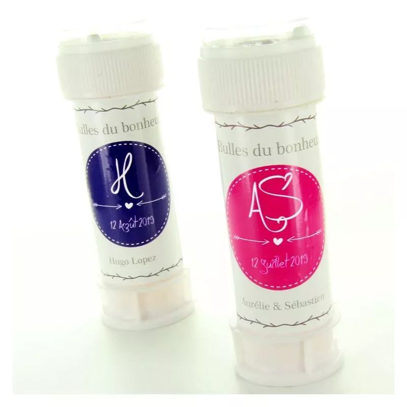 Bulle savon mariage personnalisée Bulle savon mariage personnalisée