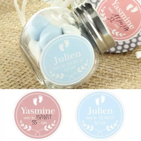 Étiquettes dragées stickers Naissance Étiquettes dragées stickers Naissance
