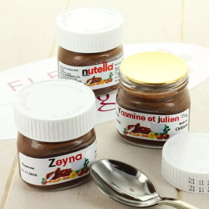 Mini pot de NUTELLA® 25g - Personnalisé Mini pot de NUTELLA® 25g - Personnalisé