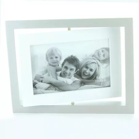 Cadre photo tournant en bois Cadre photo tournant en bois