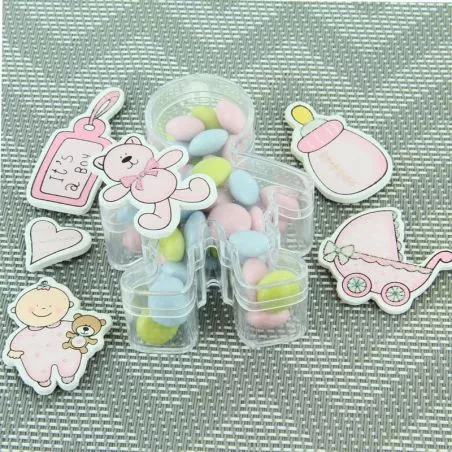 Stickers NAISSANCE assortis lot de 6 Stickers NAISSANCE assortis lot de 6