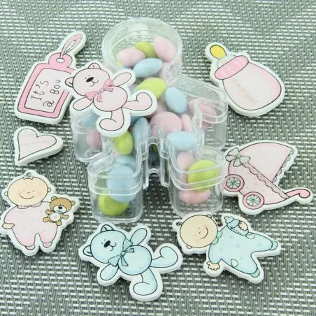 Stickers NAISSANCE assortis lot de 6 Stickers NAISSANCE assortis lot de 6