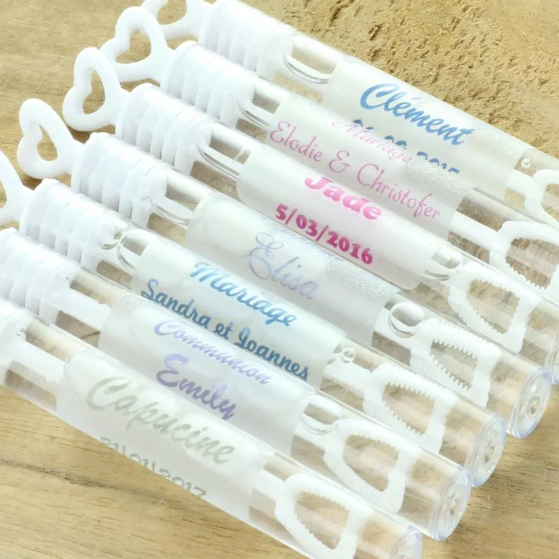 Tube bulles savon mariage Personnalisé Tube bulles savon mariage Personnalisé