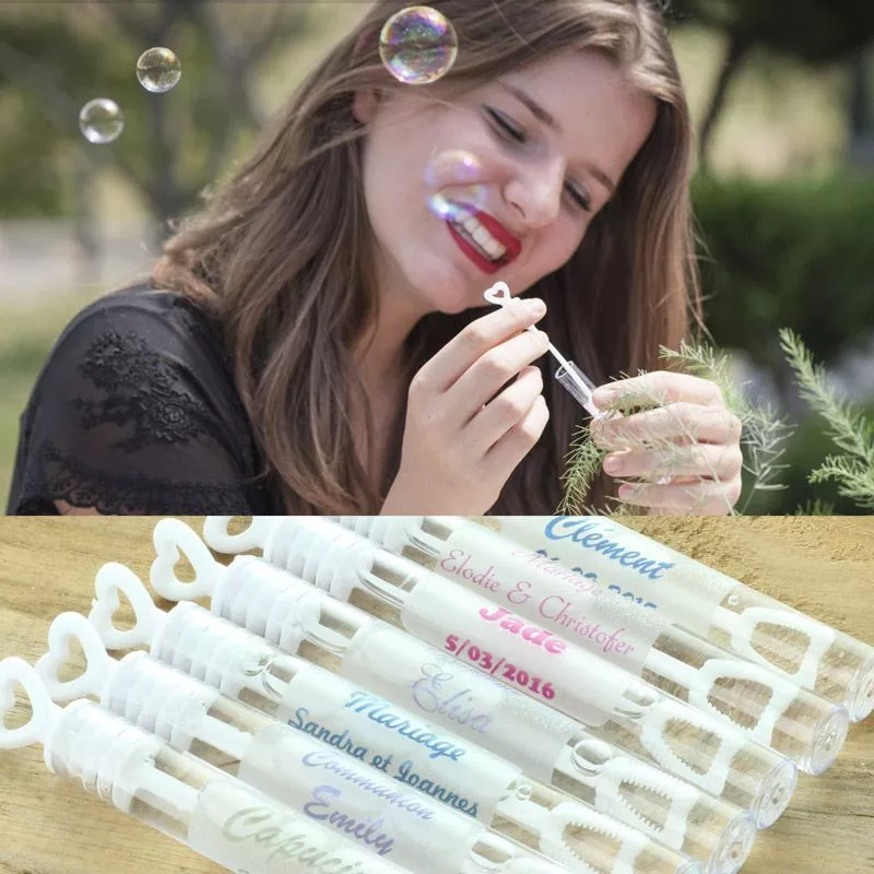 Tube bulles savon mariage Personnalisé Tube bulles savon mariage Personnalisé