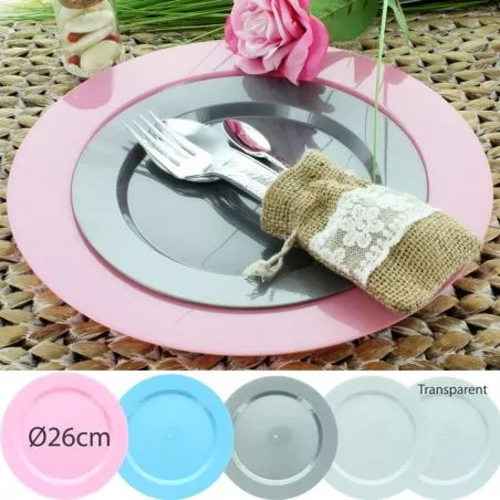 Assiette Premium reutilisable 26cm (lot 6) Assiette Premium reutilisable 26cm (lot 6)