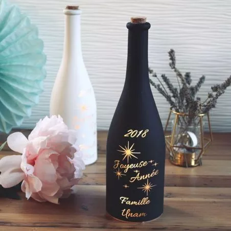 Bouteille lumineuse Personnalisée - Joyeuse année Bouteille lumineuse Personnalisée - Joyeuse année