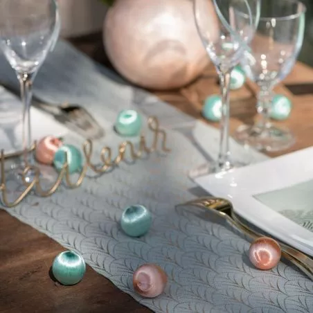 Boule rotin déco de table assortiment X10 Boule rotin déco de table assortiment X10