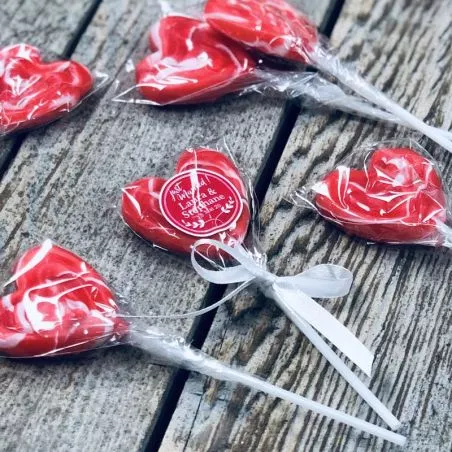 50 sucettes forme de coeur 50 sucettes forme de coeur