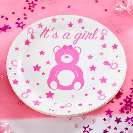 Assiette jetable BABY SHOWER lot de 10 Assiette jetable BABY SHOWER lot de 10