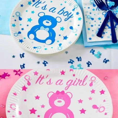 Assiette jetable BABY SHOWER lot de 10 Assiette jetable BABY SHOWER lot de 10