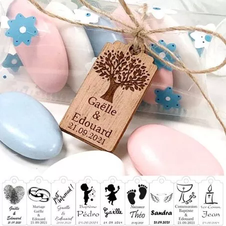 Étiquette bois Mini personnalisée Étiquette bois Mini personnalisée