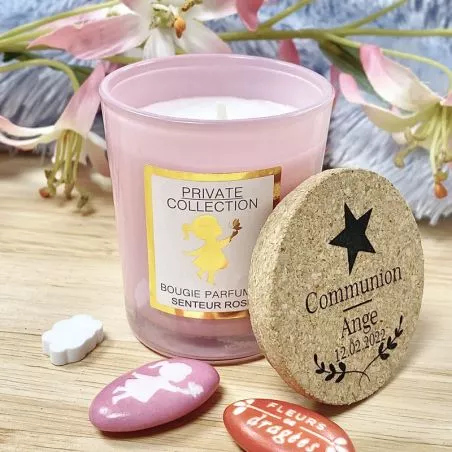 Bougie parfumée personnalisée Bapteme Bougie parfumée personnalisée Bapteme