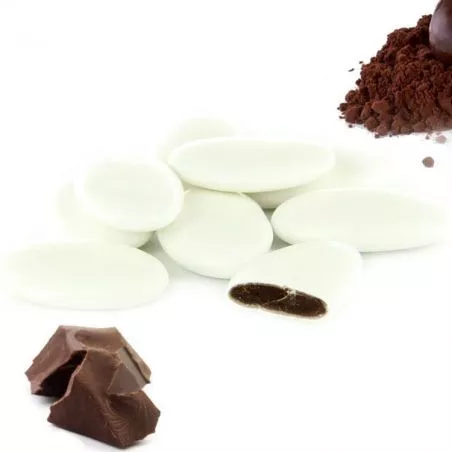 Dragées Chocolat pas cher - Blanc 1kg Dragées Chocolat pas cher - Blanc 1kg