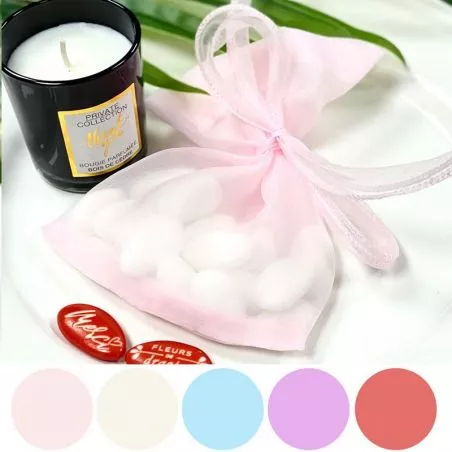 12 Sachets Organza de soie 12x17 12 Sachets Organza de soie 12x17
