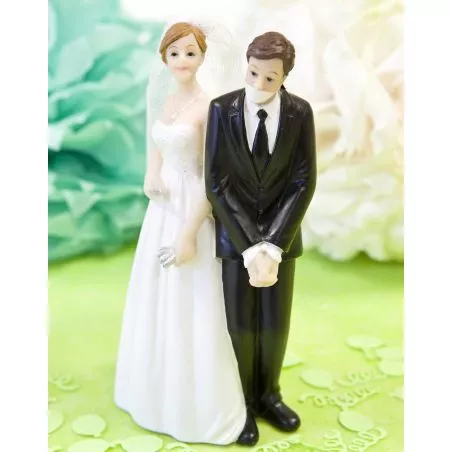 Figurine gateau - Mariés enchainé pour la vie! Figurine gateau - Mariés enchainé pour la vie!