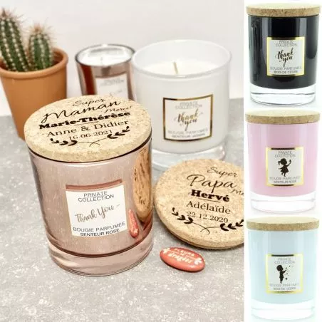 Cadeau Papa Maman bougie parfumée Personnalisée M Cadeau Papa Maman bougie parfumée Personnalisée M