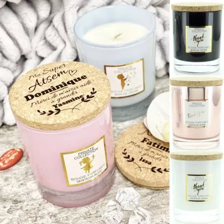 Cadeau Atsem Bougie parfumée personnalisée Cadeau Atsem Bougie parfumée personnalisée
