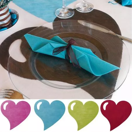 Set de table coeur X50 Set de table coeur X50