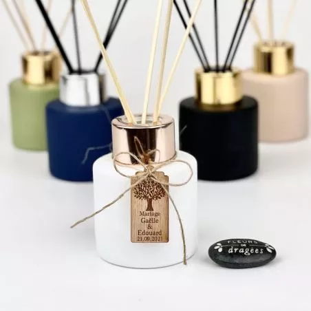 Pack diffuseur parfum cadeau d'invité mariage raffiné - 50ml (6psc) Blanc Pack diffuseur parfum cadeau d'invité mariage raffiné - 50ml (6psc) Blanc