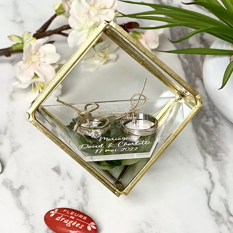 Porte alliance Terrarium personnalisé - Cube Prisme Porte alliance Terrarium personnalisé - Cube Prisme