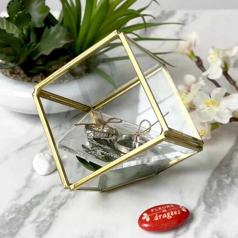 Porte alliance Terrarium personnalisé - Cube Prisme Porte alliance Terrarium personnalisé - Cube Prisme