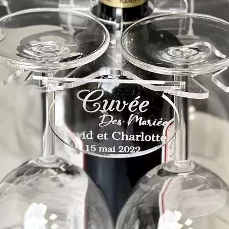 Étiquettes personnalisée Support flûtes champagne Étiquettes personnalisée Support flûtes champagne