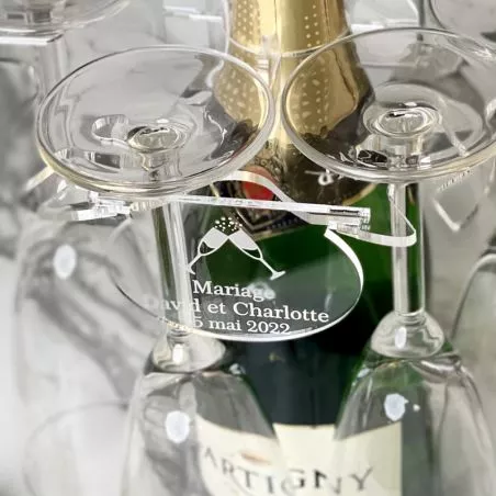 Étiquettes personnalisée Support flûtes champagne Étiquettes personnalisée Support flûtes champagne