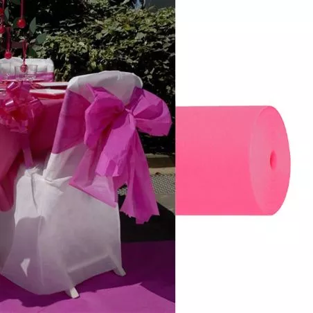 Rouleau intissé 100mètres couleur fushia Rouleau intissé 100mètres couleur fushia