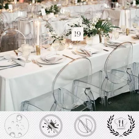 Arrivage - Grande nappe rectangulaire anti-tache - 180 x 300 cm Arrivage - Grande nappe rectangulaire anti-tache - 180 x 300 cm