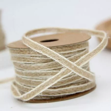 ruban corde jute bicolor 10m ruban corde jute bicolor 10m
