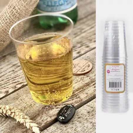 Verre plastique Cristal Réutilisable - 20 Pièces Verre plastique Cristal Réutilisable - 20 Pièces