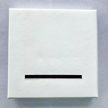 Urne transparent Couvercle Blanc Urne transparent Couvercle Blanc