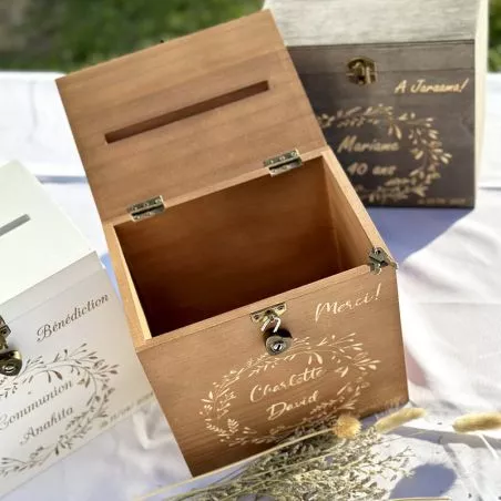 Urne anniversaire personnalisée avec Cadenas Urne anniversaire personnalisée avec Cadenas